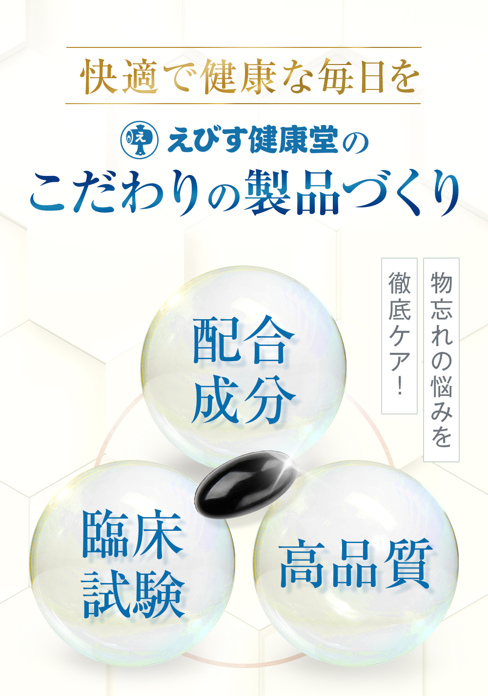 えびす健康堂こだわりの製品づくり